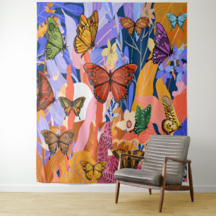 Tapisserie du jardin des papillons
