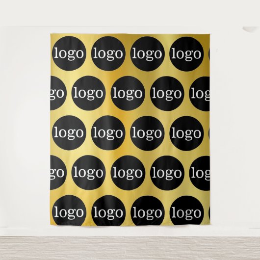 Tapisserie du logo de l'entreprise personnalisée (Devant)