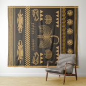 Tapisserie du Nil égyptien prédynastique (En situation (horizontale))