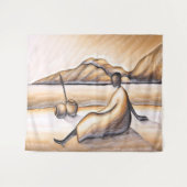 Tapisserie du paysage africain (Devant (Horizontal))