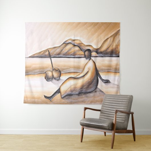 Tapisserie du paysage africain (En situation (horizontale))