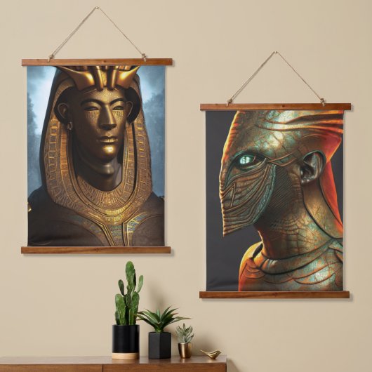 Tapisserie égyptienne suspendue (Asymétrique)
