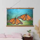 Tapisserie en bois avec papillons monarques (Chambre à coucher)