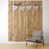 Tapisserie en bois rustique (En situation)