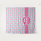 Tapisserie en en vichy rose (Devant (Horizontal))