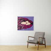 Tapisserie en laiton à poils violets (En situation (horizontale))