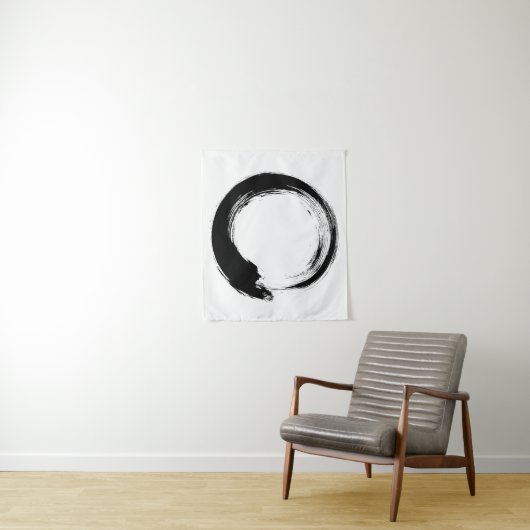 Tapisserie Enso Zen Circle (En situation)