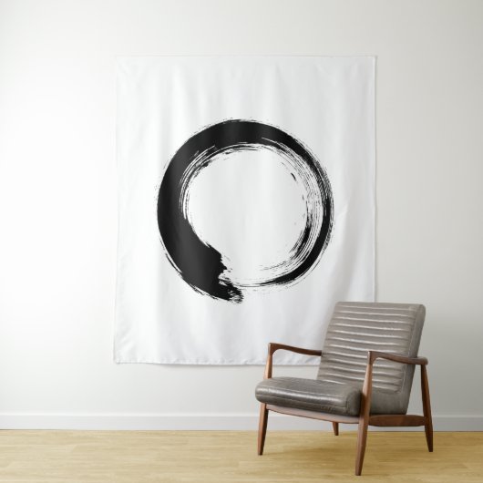 Tapisserie Enso Zen Circle (En situation)