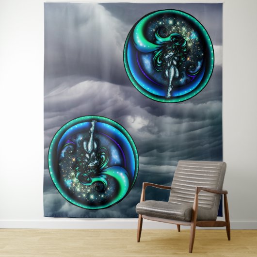 Tapisserie Eye of the Storm (En situation)