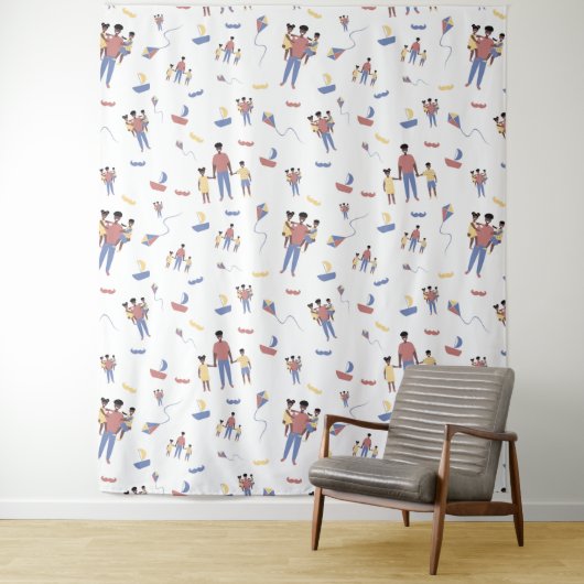 Tapisserie fête des pères (En situation)