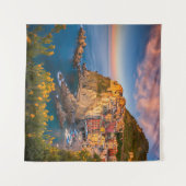 Tapisserie Fleurs Coucher de soleil Cinque Terre I (Devant (Horizontal))