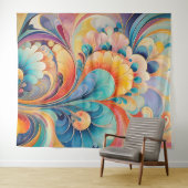 Tapisserie Flora 3 Floral Pastel (En situation (horizontale))