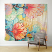 Tapisserie Flora 5 Floral Pastel (En situation (horizontale))