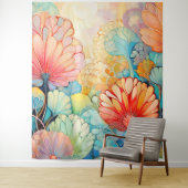 Tapisserie Flora 5 Floral Pastel (En situation)