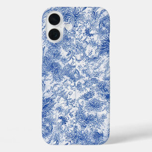 Tapisserie florale Delft - IPhone 16 Coque