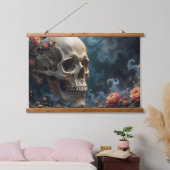 Tapisserie florale du crâne (Chambre à coucher)