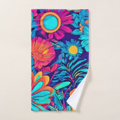 Tapisserie florale psychédélique (Serviette à main)