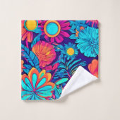 Tapisserie florale psychédélique (Gant de toilette)