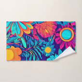 Tapisserie florale psychédélique (Serviette à main)