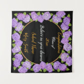 Tapisserie florale violette populaire à personnali (Devant (Horizontal))