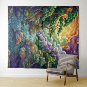 Tapisserie forestière enchantée (En situation (horizontale))