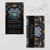 Tapisserie fractale avec Cartes de visite de logo (Devant / Derrière)