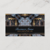 Tapisserie fractale avec Cartes de visite de logo (Dos)