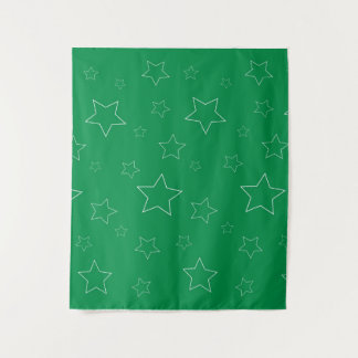 Tapisserie Green Stars