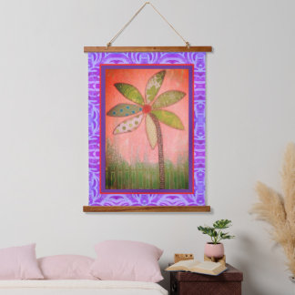 Tapisserie - Grote Whimsical Bloem Hangend Wandkleed