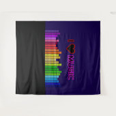 Tapisserie I Love Music (Devant (Horizontal))