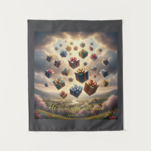 Tapisserie inspirée de versets bibliques