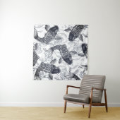 TAPISSERIE JAPONAISE DE GRAPHIQUE DE NATATION DE (En situation)