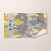 Tapisserie jaune et gris (Serviette à main)