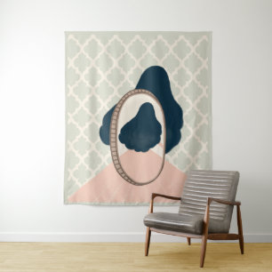 tapisserie L_size une fille dans le miroir