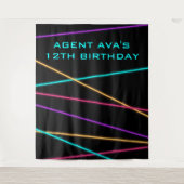 Tapisserie laser de groupe d'espions personnalisée (Devant)