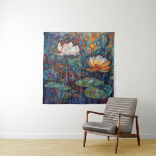 Tapisserie Lotus et Nénuphars