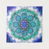 Tapisserie mandala bleu (Devant)