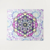 Tapisserie Mandala Spring (Devant (Horizontal))