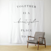 Tapisserie Mariage de bannière du dossier de devis (En situation)