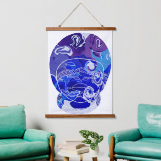 Tapisserie Moderne En Bois Décorée Au Mur.