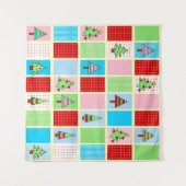 Tapisserie Motif de Noël colorée (Devant (Horizontal))