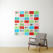 Tapisserie Motif de Noël colorée (En situation (horizontale))