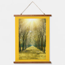 Tapisserie murale à cadre de bois