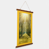 Tapisserie murale à cadre de bois (Angulaire)