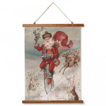 Tapisserie murale à dessus en bois