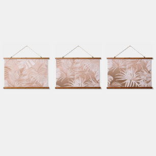 Tapisserie murale à motif bois tropical Boho Mocha