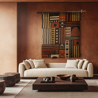 Tapisserie Murale à Motif de Brocart Africain Mode