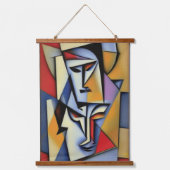 Tapisserie murale Abstraite Zen Cubiste (Recto)