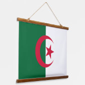 Tapisserie murale avec drapeau d'Algérie (Angulaire)
