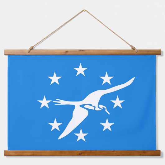 Tapisserie murale avec drapeau de Corpus Christi,  (Devant)